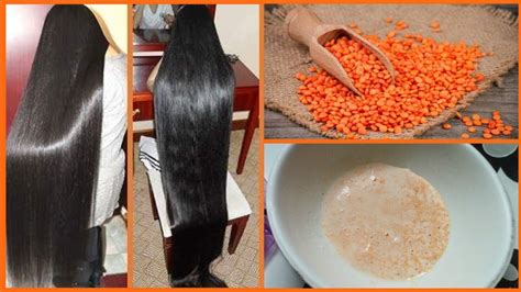 Indian Secret Red Lentil Hair Growth Mask For Double Hair Growth For