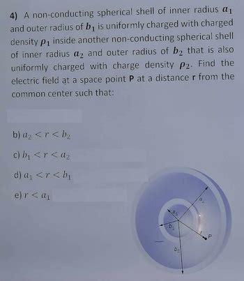 Answered 4 A Non Conducting Spherical Shell Of Bartleby