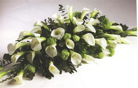 Elegant Calla Lily Spray Funeral Flower Arrangements Funeral Flowers