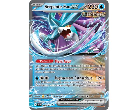 Serpente Eau ex Pv 220 050 162 Carte Double Rare Écarlate et Violet