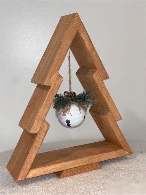 Rustic Wooden Christmas Tree Stained Wood Tree Perfect For Your Holiday