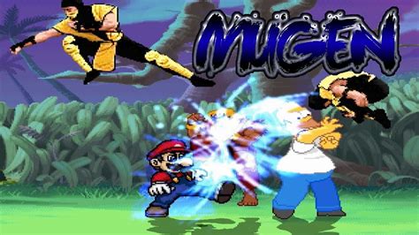 Evil Ken And Homer Simpson Vs Scorpion And Super Mario Mugen Battle Hd