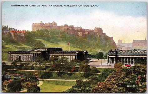 Edinburgh Castle And National Gallery Of Scotland United Kingdom