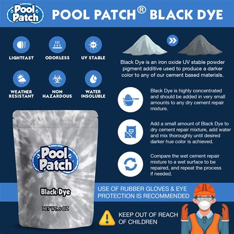 Black Dye For Swimming Pool Patch Pool Patch Products