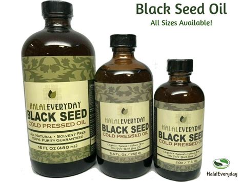 Black Seed Oil 100 Pure Cold Pressed Natural Cumin Nigella Etsy