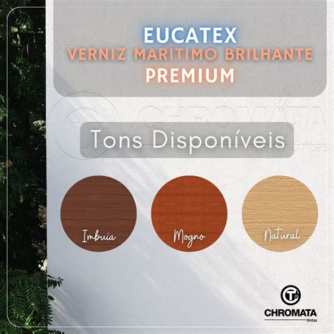 Eucatex Verniz Mar Timo Brilhante Premium Natural E Cores Ml