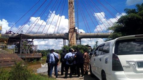 8 Tahun Pembangunan Tak Kunjung Selesai Tinjau Jembatan ATJ Di Melak