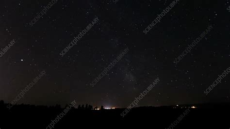 Milky Way, timelapse - Stock Video Clip - K003/7521 - Science Photo Library