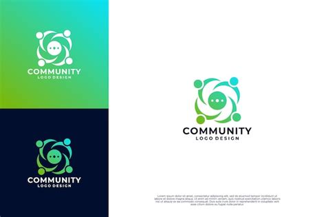 Trabalho Em Equipe E Design De Logotipo Da Comunidade Vetor Diversidade