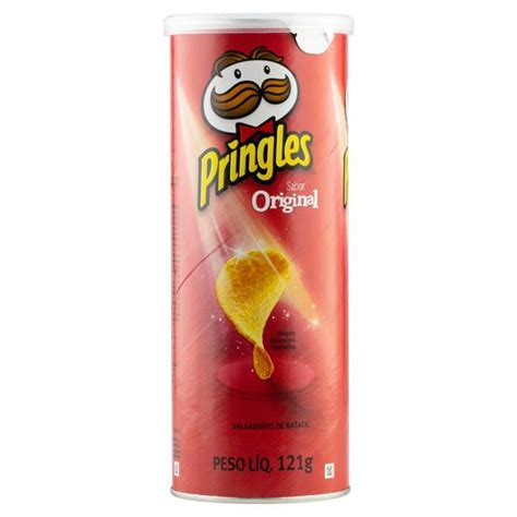 Salgadinho de Batata Original Pringles Tubo 121g Supermercado Pão Dourado