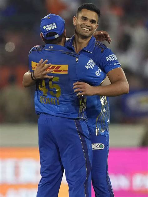 Ipl 2023 Arjun Tendulkar Makes A Mark With First Ipl Wicket Times Of