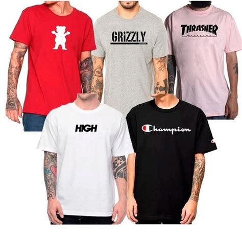 Kit Camisetas Masculinas Streetwear Atacado Shopee Brasil