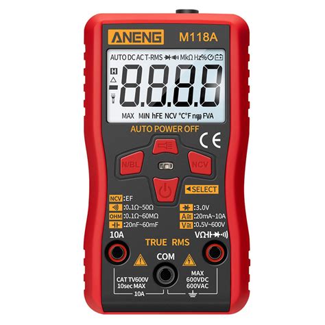 Aneng M A Auto Ranging Digital Multimeter High Accuracy Trms