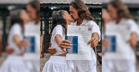 La Primera Foto De Casados Del Rosarino Cristian Sancho Y Celeste