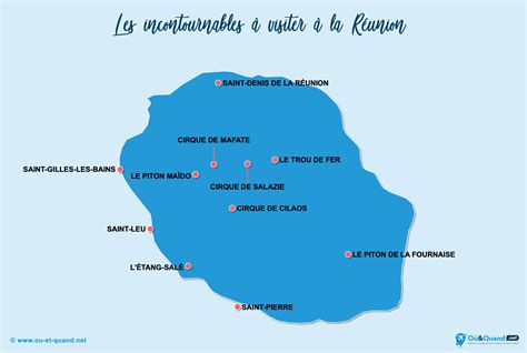 41 Lieux à Visiter à La Réunion Que Faire Où Aller Carte