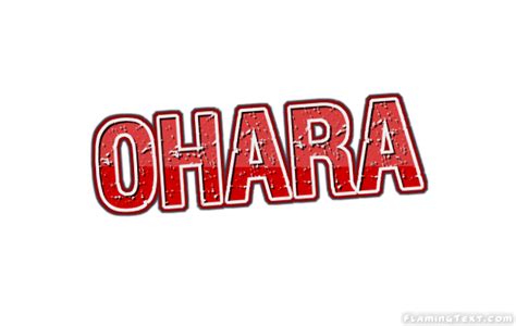 Ohara Лого | Бесплатный инструмент для дизайна имени от Flaming Text