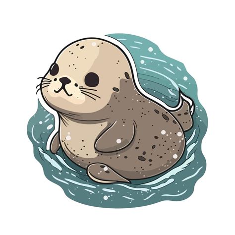 Cute Seal Cartoon Style 20901387 Vector Art At Vecteezy