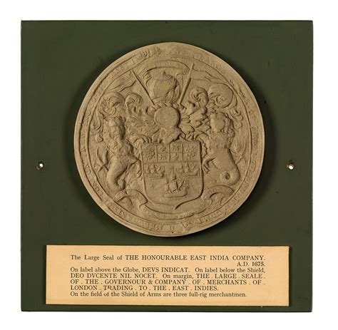 The Large Seal Of The Honourable East India Company Royal Museums