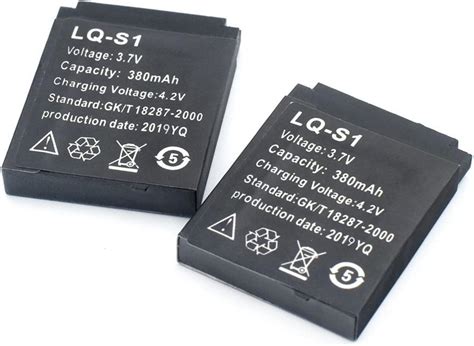 Lq S V Mah Smart Watch Battery Li Ion Replacement Battery For