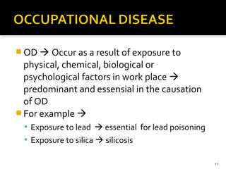 Occupational disease | PPT