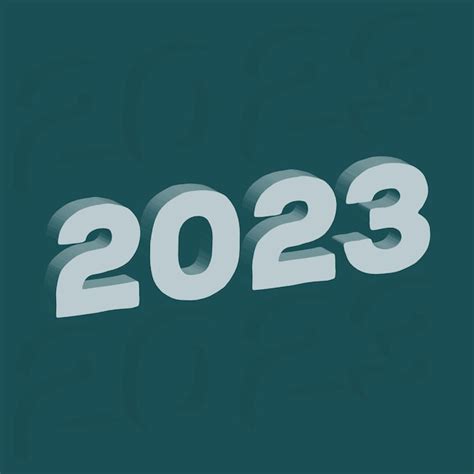 2023 Feliz Año Nuevo Efecto De Texto En Negrita 3d Vector Premium