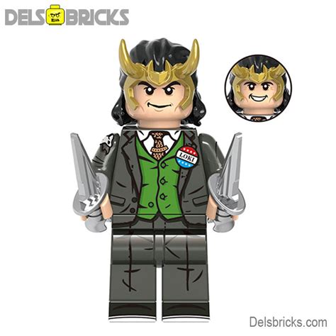 Lego Minifigures Loki From The Avengers Mcu Building Block Toys