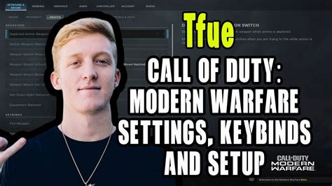 TFUE Call Of Duty Modern Warfare Settings Keybinds And Setup COD MW