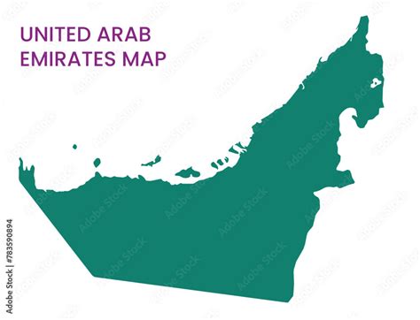 High Detailed Map Of United Arab Emirates Outline Map Of United Arab