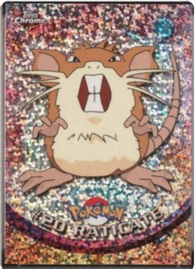 Raticate Topps Series 1 20 Pokemon Card