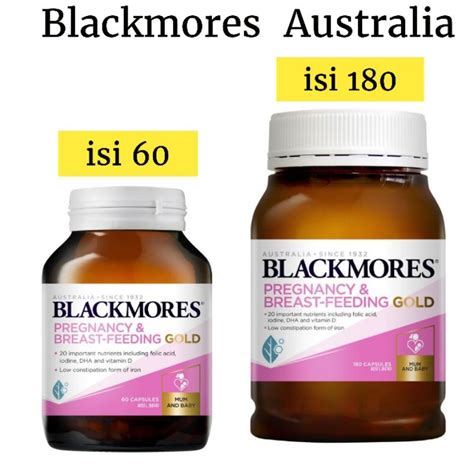 Jual Blackmores Pregnancy And Breastfeeding Gold Australia Isi