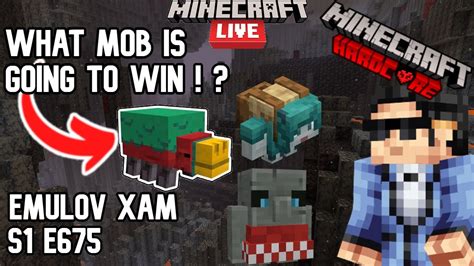 Minecraft Live What Mob Is Going To Win Minecraft Hardcore Let S Play