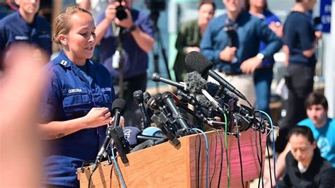 Coast Guard Holds Press Briefing About Discovery Of Debris Belonging To