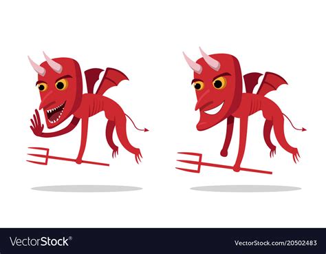 Devils Talking And Whispering Side View Royalty Free Vector