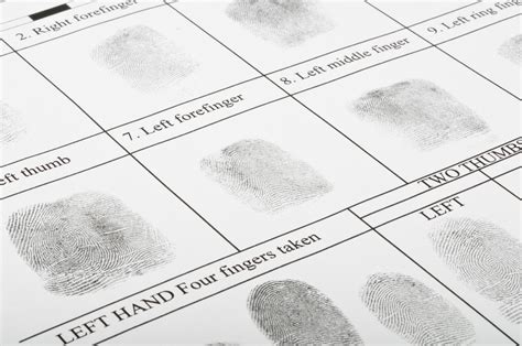 Printable Fingerprint Cards