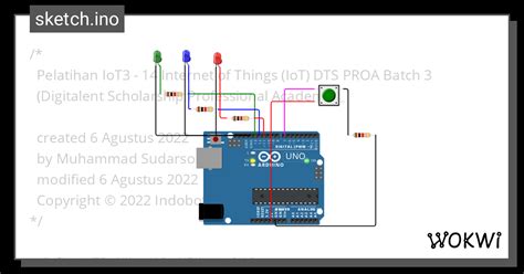 Push Button Ino Wokwi ESP32 STM32 Arduino Simulator