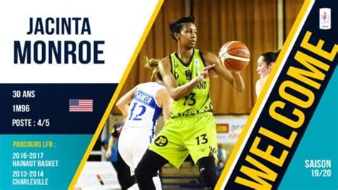 Ligue F Minine Jacinta Monroe Derni Re Recrue De Nantes Rez Basket