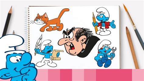 Cómo dibujar a Gargamel y sus amigos Los Pitufos YouTube