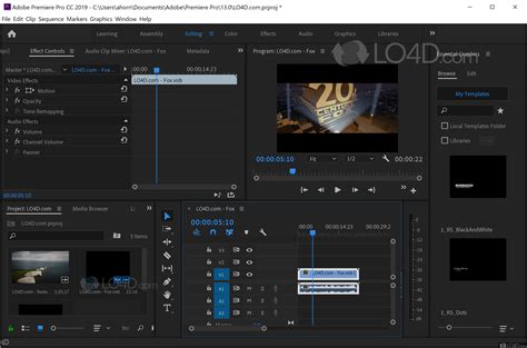 Монтаж в adobe premiere pro