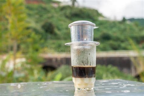 Vietnamese Coffee Phin Filter Stock Image - Image of brown, fresh ...