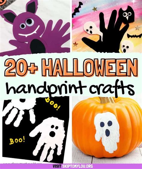 Halloween Handprint Crafts | Skip To My Lou