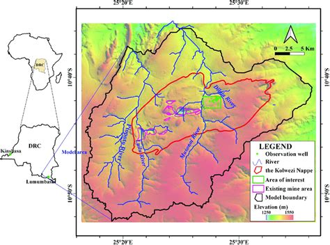 Location Of The Study Area Image Created By The Authors In Qgis