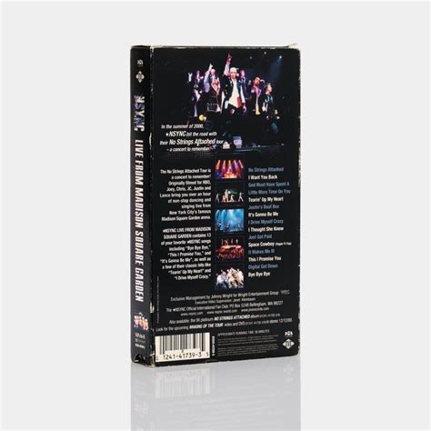 N Sync Live From Madison Square Garden VHS Tape Madison Square