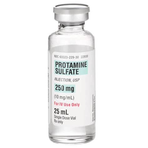 Protamine Sulfate, 10mg/mL, SDV, 25mL Vial | McGuff Medical Products