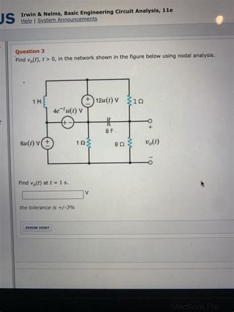 Solved JS Irwin Nelms Basic Engineering Circuit Analysis Chegg