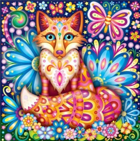 5d Diamond Painting Fox And The Butterfly Kit