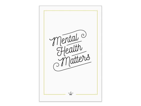 Mental Health Matters Poster Digital Printable Etsy