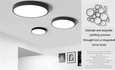 MARPOU Lampu Plafon LED Modern Ceiling Light 36W 50 Cm Warm White