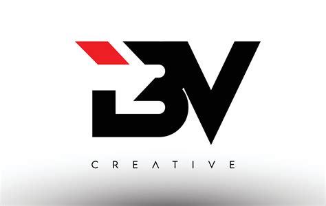 BV Creative Modern Letter Logo Design. BV Icon Letters Logo Vector ...