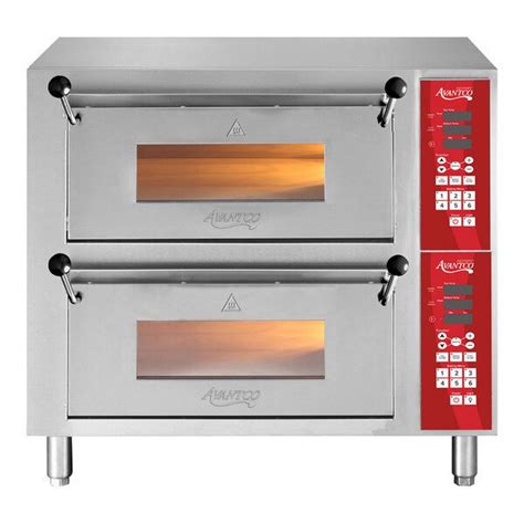 Avantco Dpo Ddm Double Deck Countertop Pizza Bakery Oven With Two