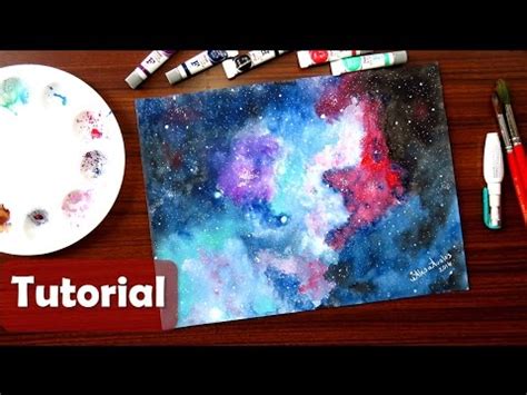 Cómo pintar una GALAXIA con acuarelas Galaxy in Watercolor YouTube